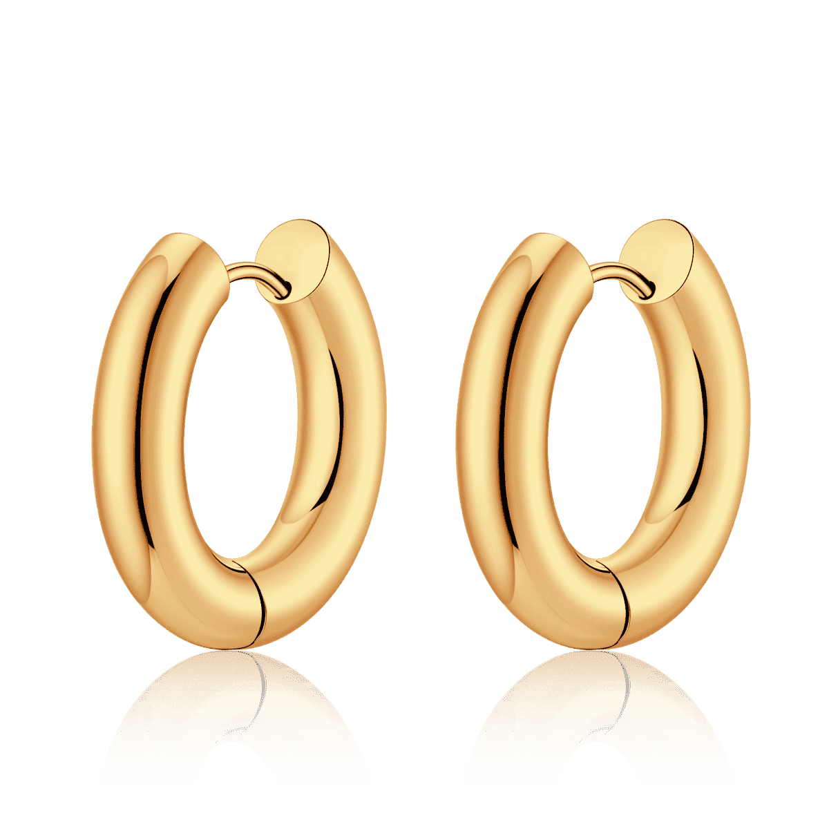 Pendientes Aros Lisos - LePetiteMarie