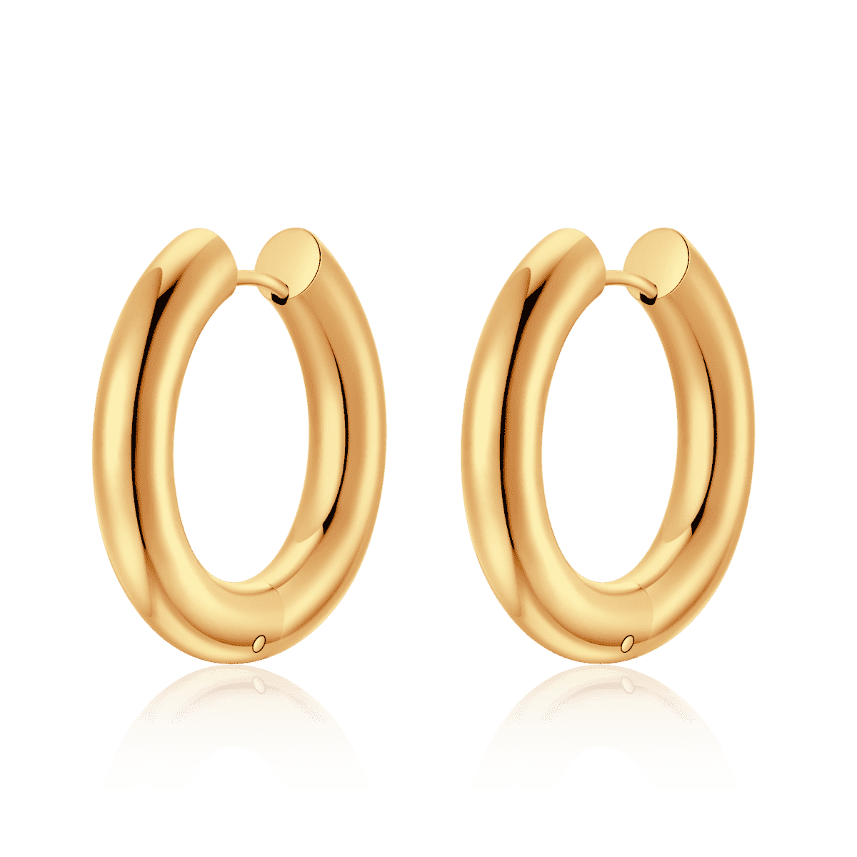 Pendientes Aros Lisos - LePetiteMarie
