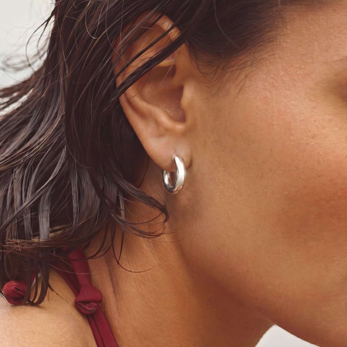 Pendientes Aros Lisos - LePetiteMarie