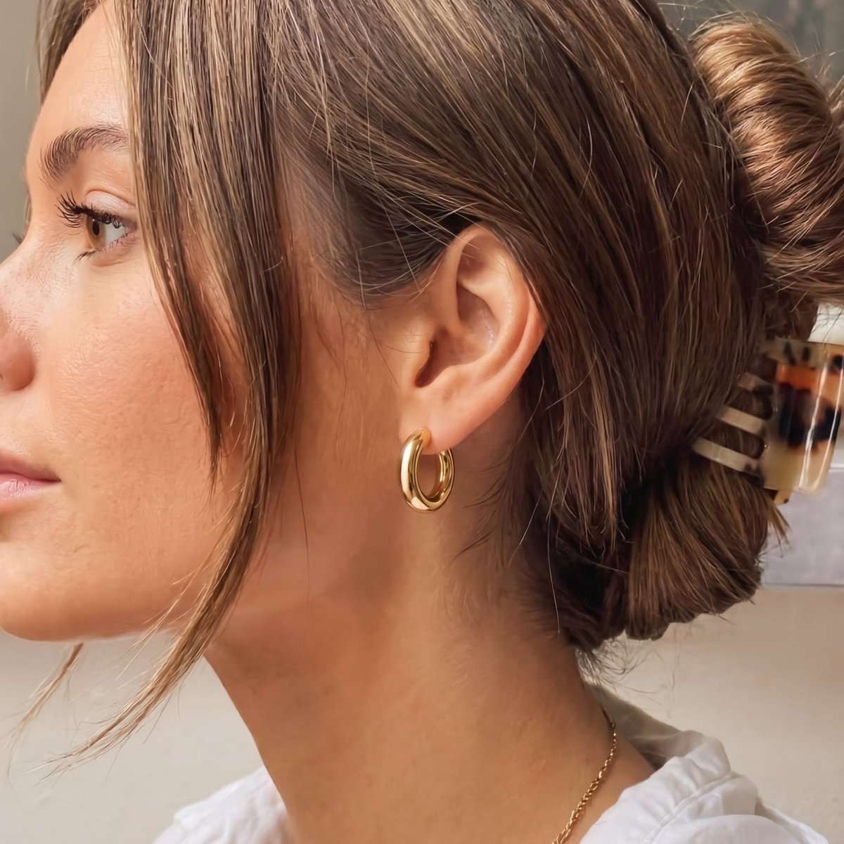 Pendientes Aros Lisos - LePetiteMarie