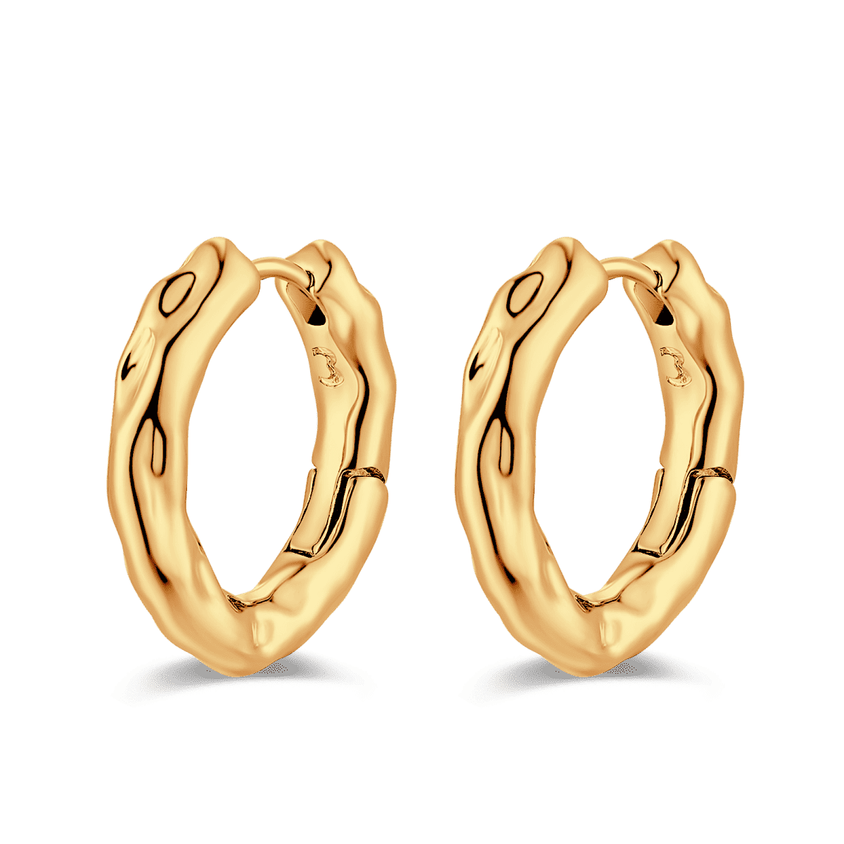 Pendientes Aros Ondulados - LePetiteMarie