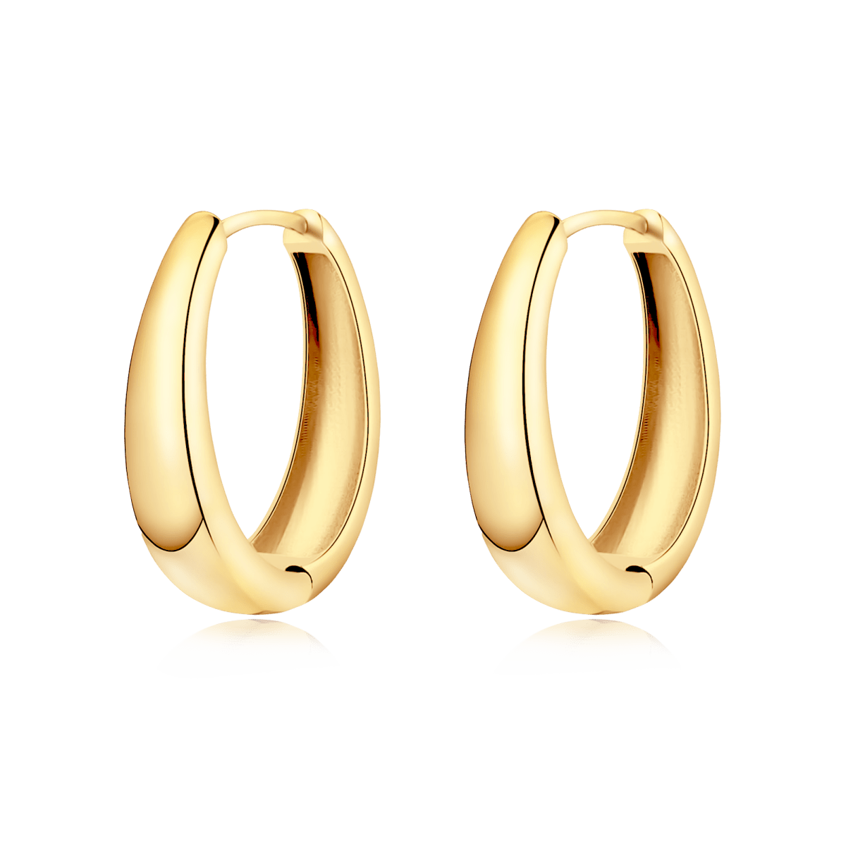 Pendientes Aros Oval - LePetiteMarie