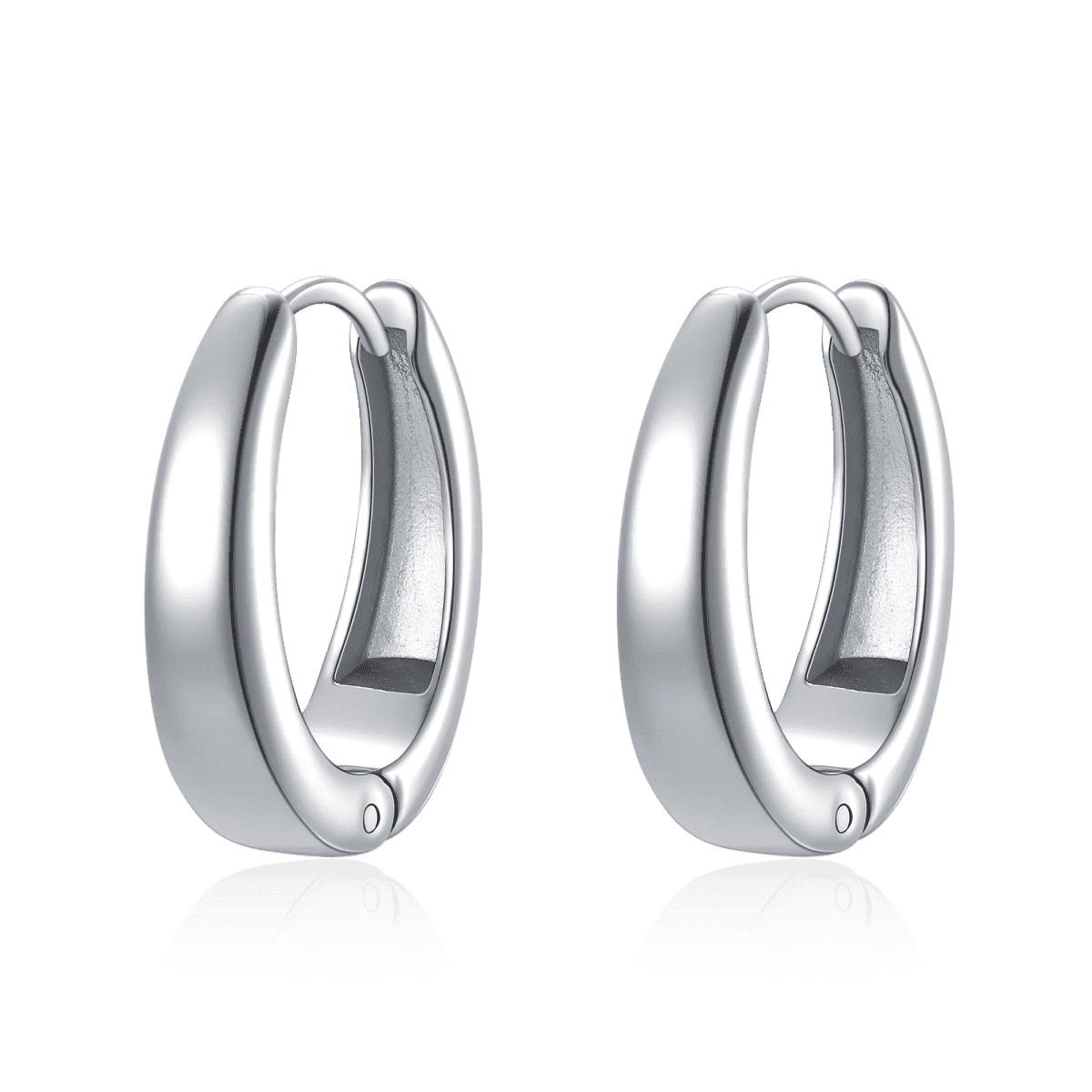 Pendientes Aros Ovalados - LePetiteMarie