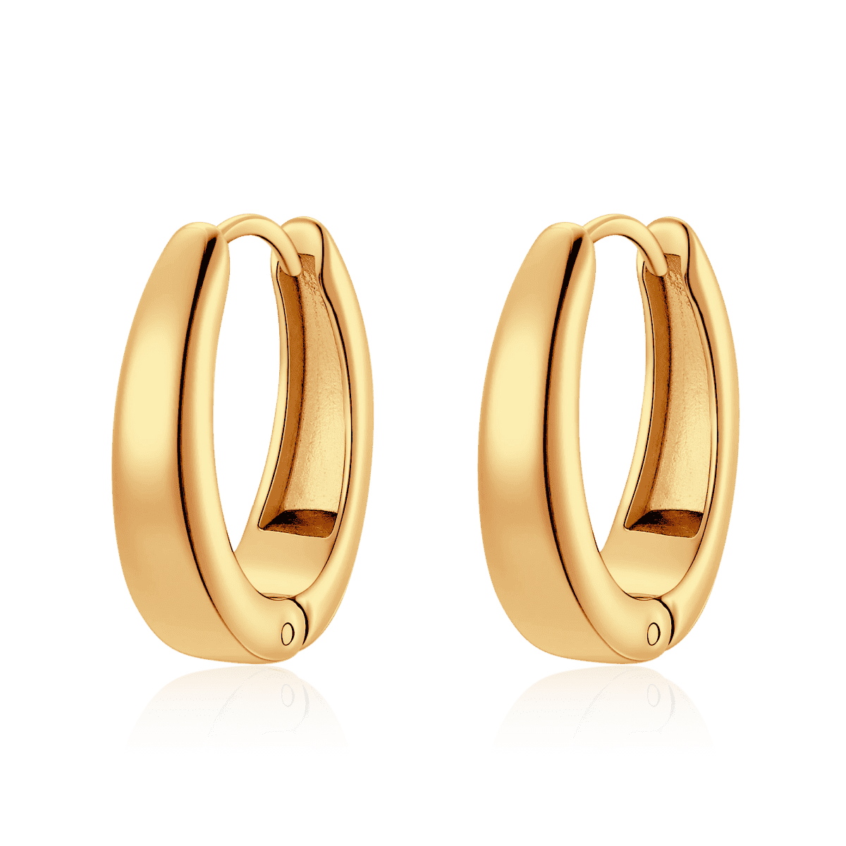 Pendientes Aros Ovalados - LePetiteMarie