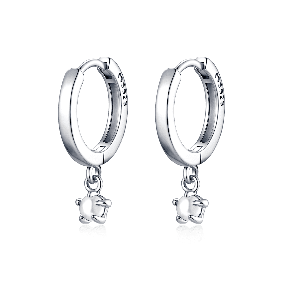 Pendientes Aros Perla - LePetiteMarie