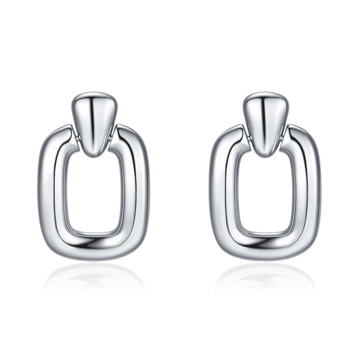 Pendientes Aros Rectangulares - LePetiteMarie