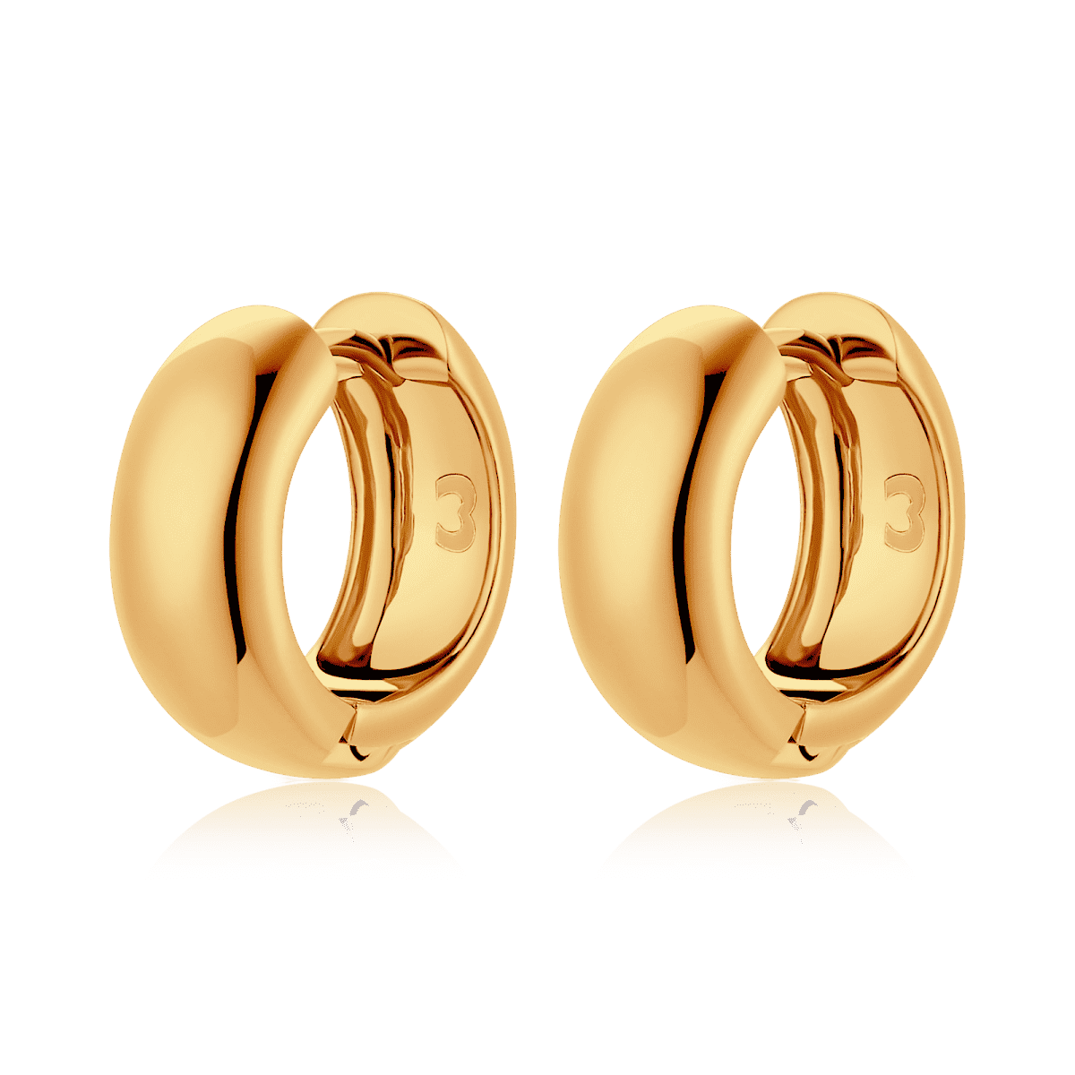 Pendientes Aros Redondeados - LePetiteMarie