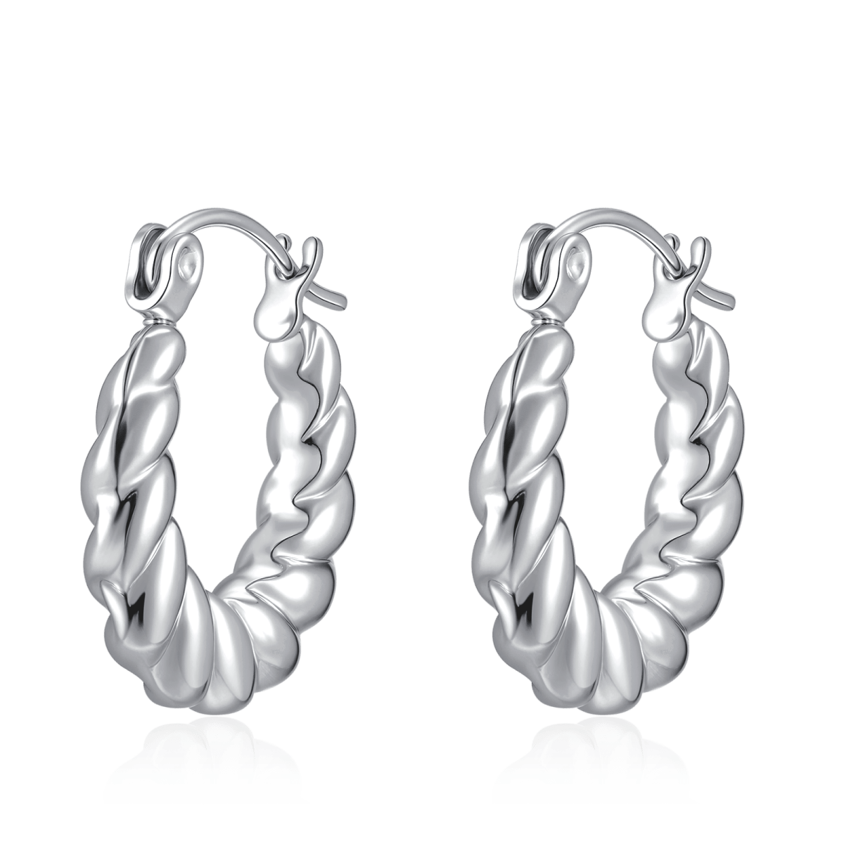 Pendientes Aros Retorcidos - LePetiteMarie