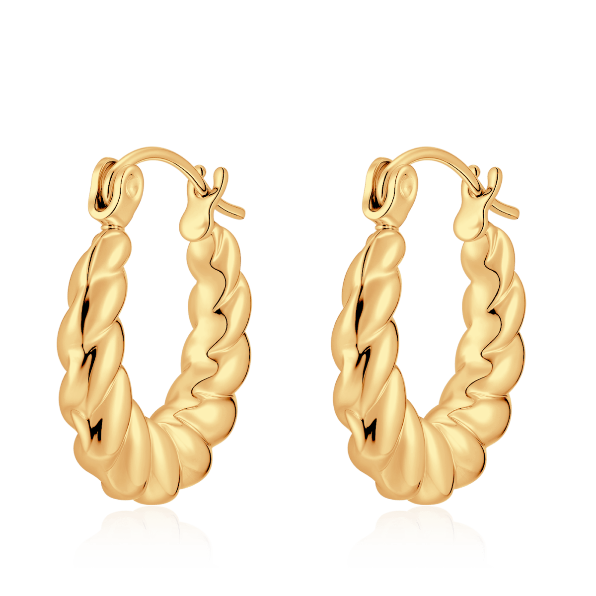 Pendientes Aros Retorcidos - LePetiteMarie
