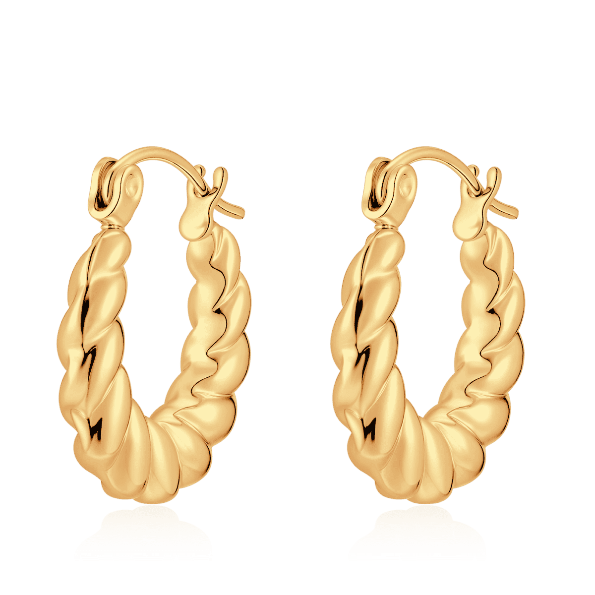 Pendientes Aros Retorcidos - LePetiteMarie