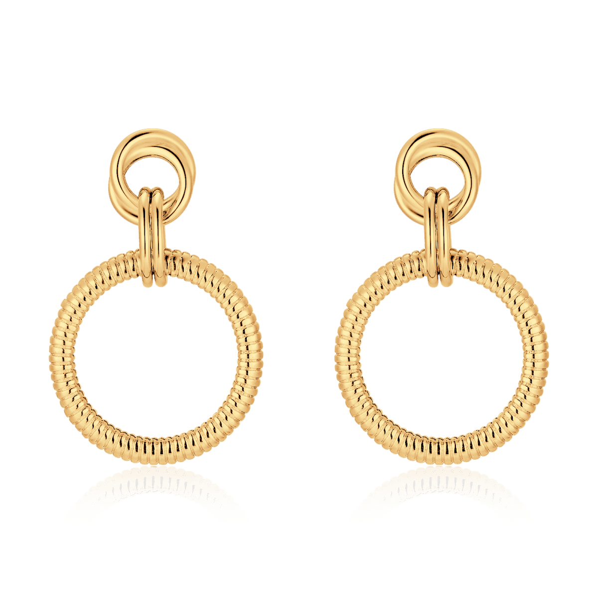 Pendientes Aros Texturizados - LePetiteMarie