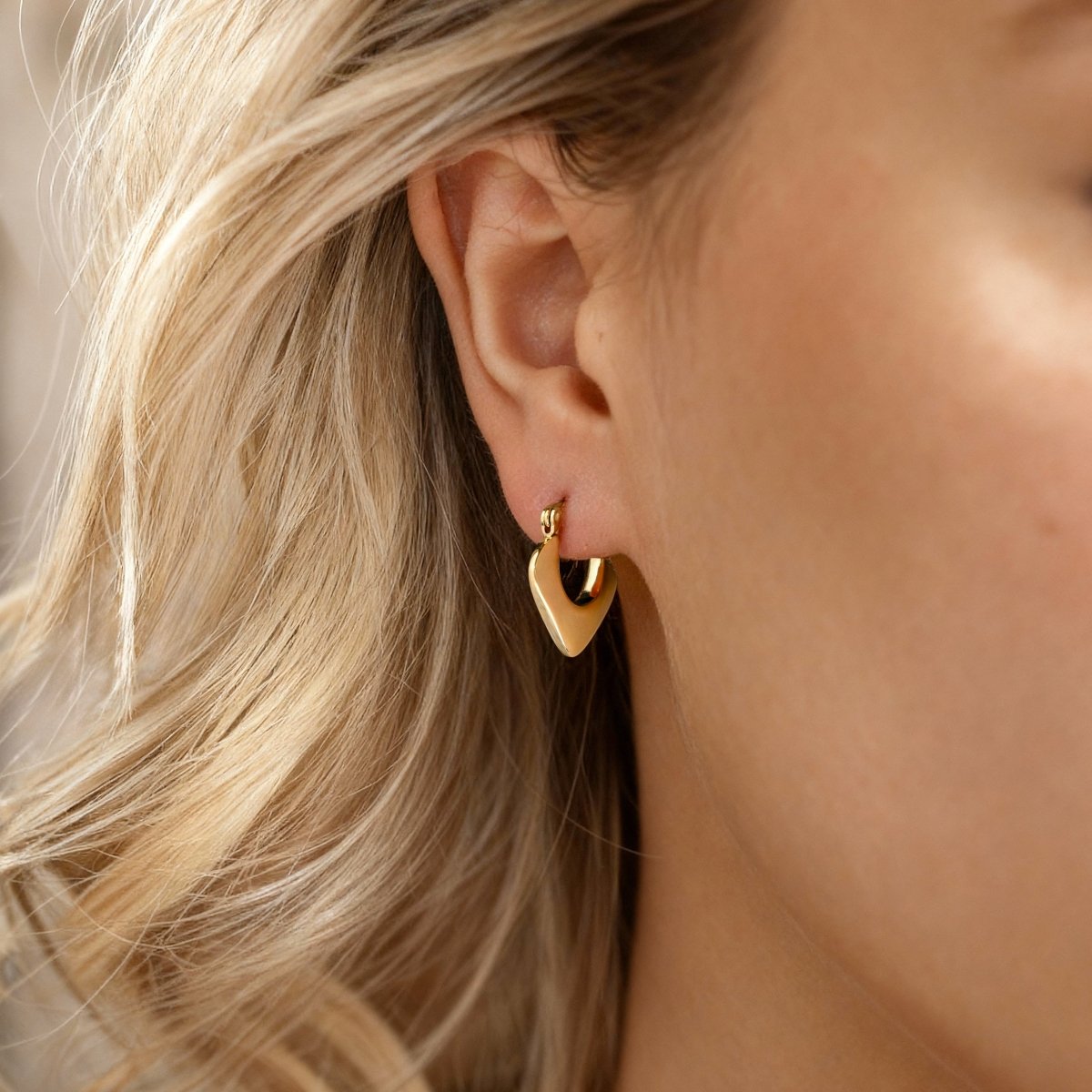 Pendientes Aros Triangulares - LePetiteMarie