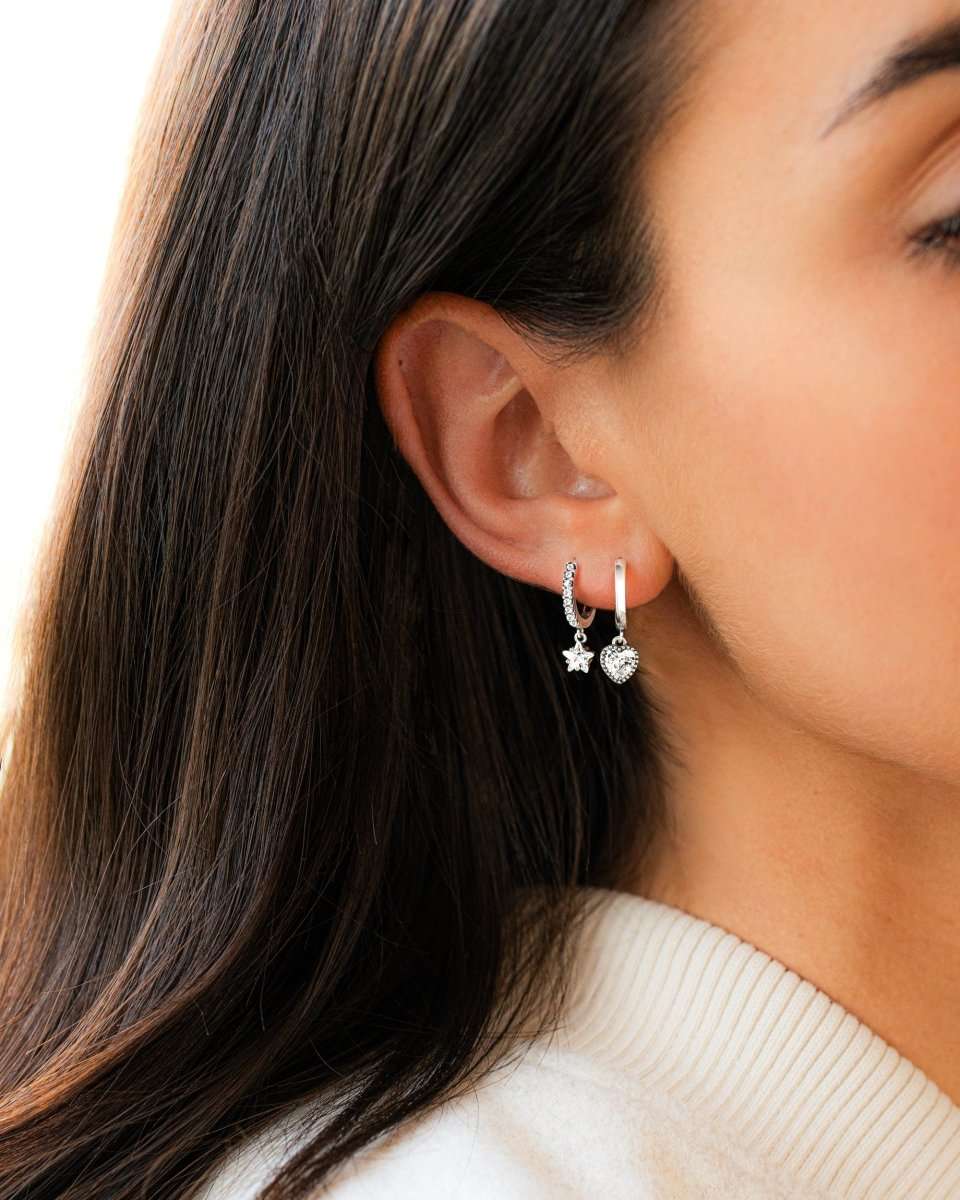 Pendientes Corazón Cristal - LePetiteMarie