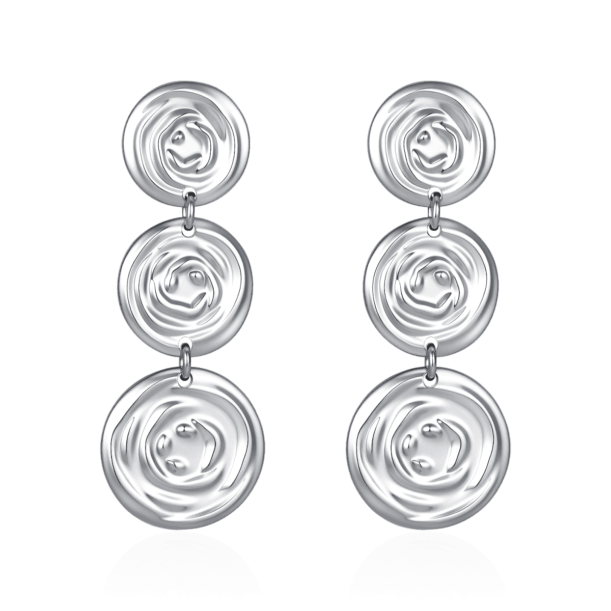 Pendientes Discos Espirales - LePetiteMarie