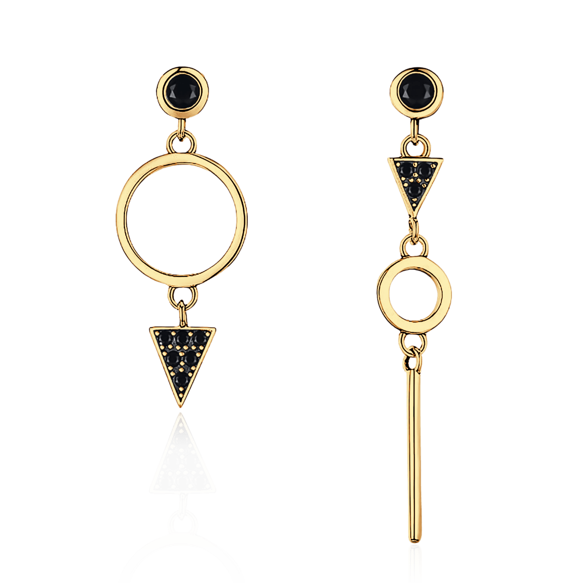 Pendientes Espinela Negra - LePetiteMarie