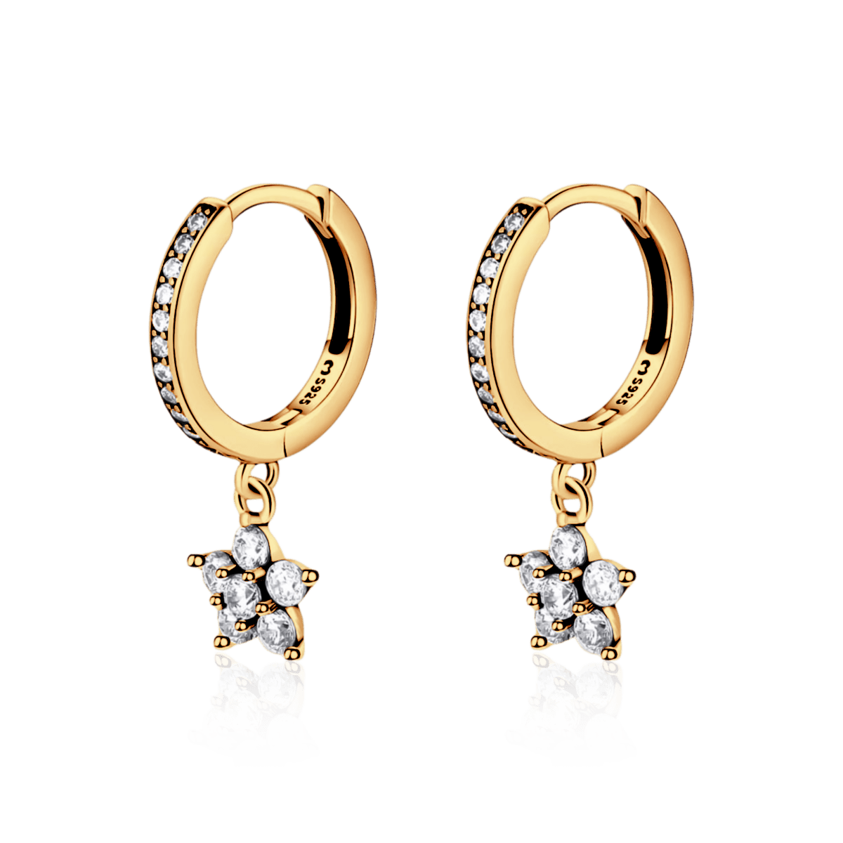 Pendientes Florecita Brillante - LePetiteMarie