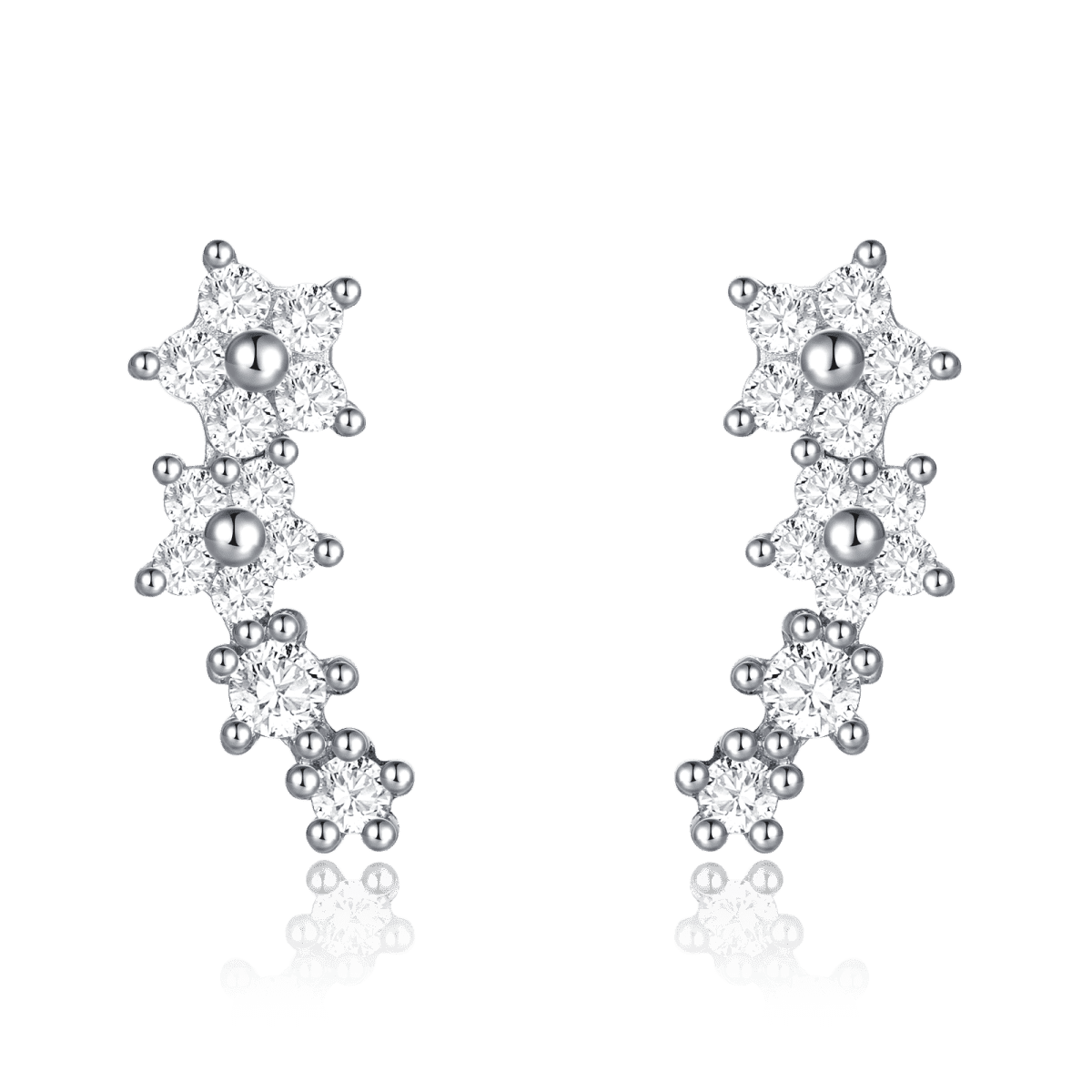 Pendientes Flores Blancas - LePetiteMarie