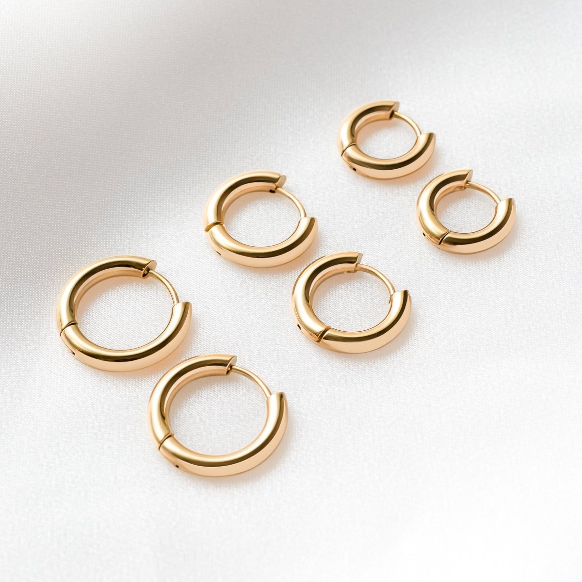 Pendientes Glorietas Acero - LePetiteMarie