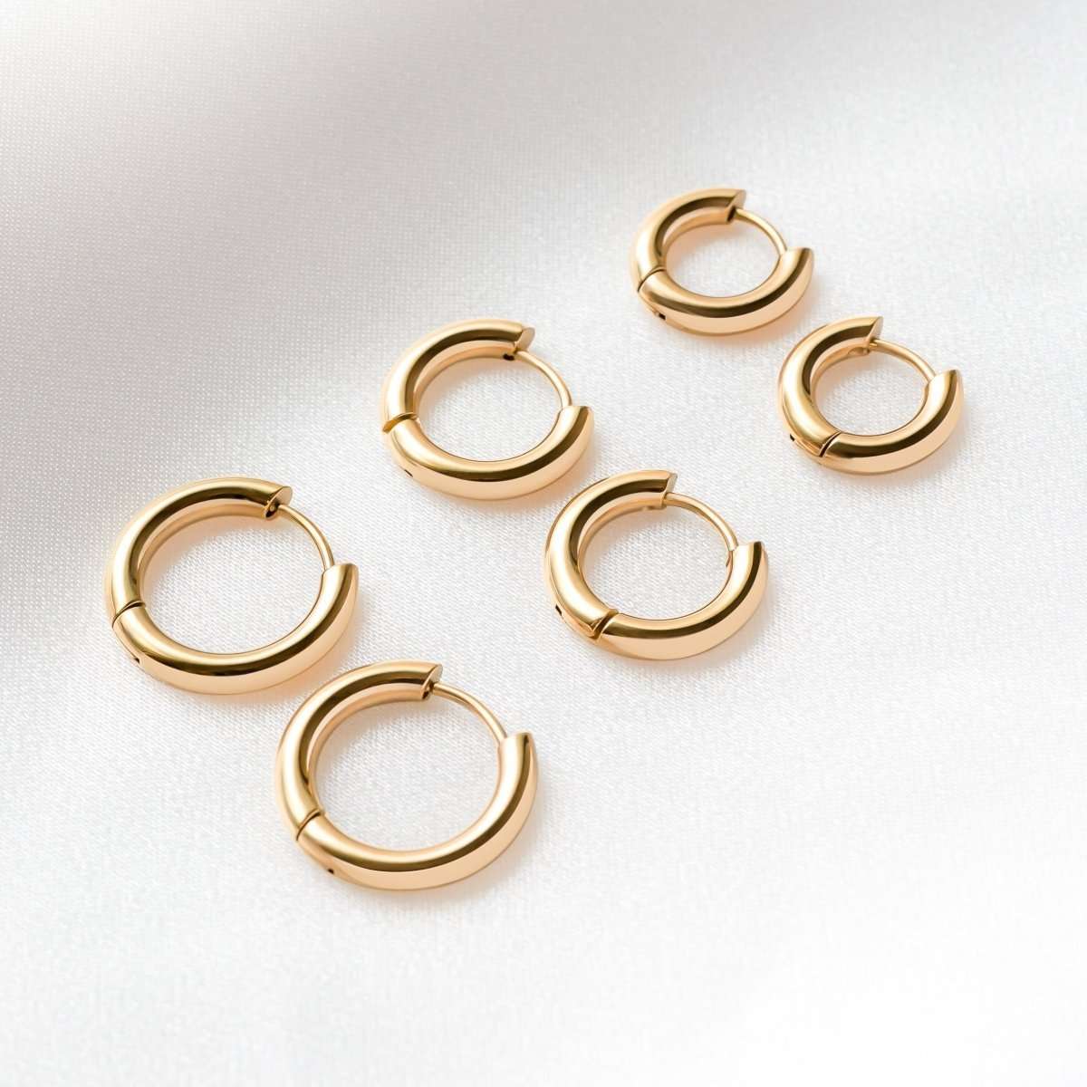 Pendientes Glorietas Acero - LePetiteMarie