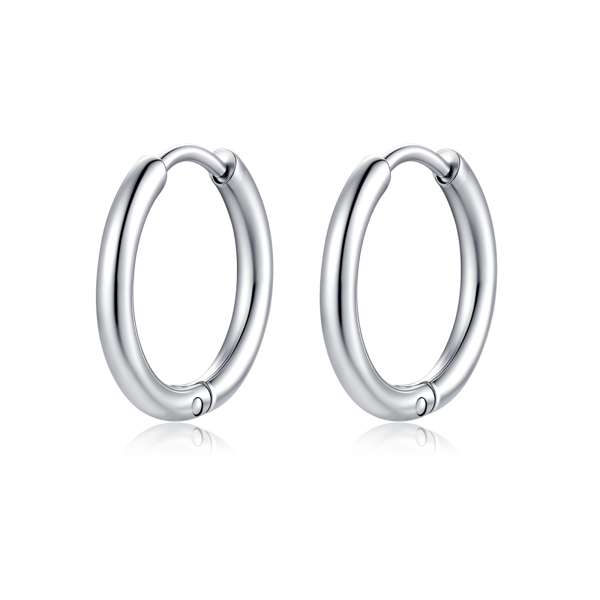 Pendientes Glorietas Acero - LePetiteMarie