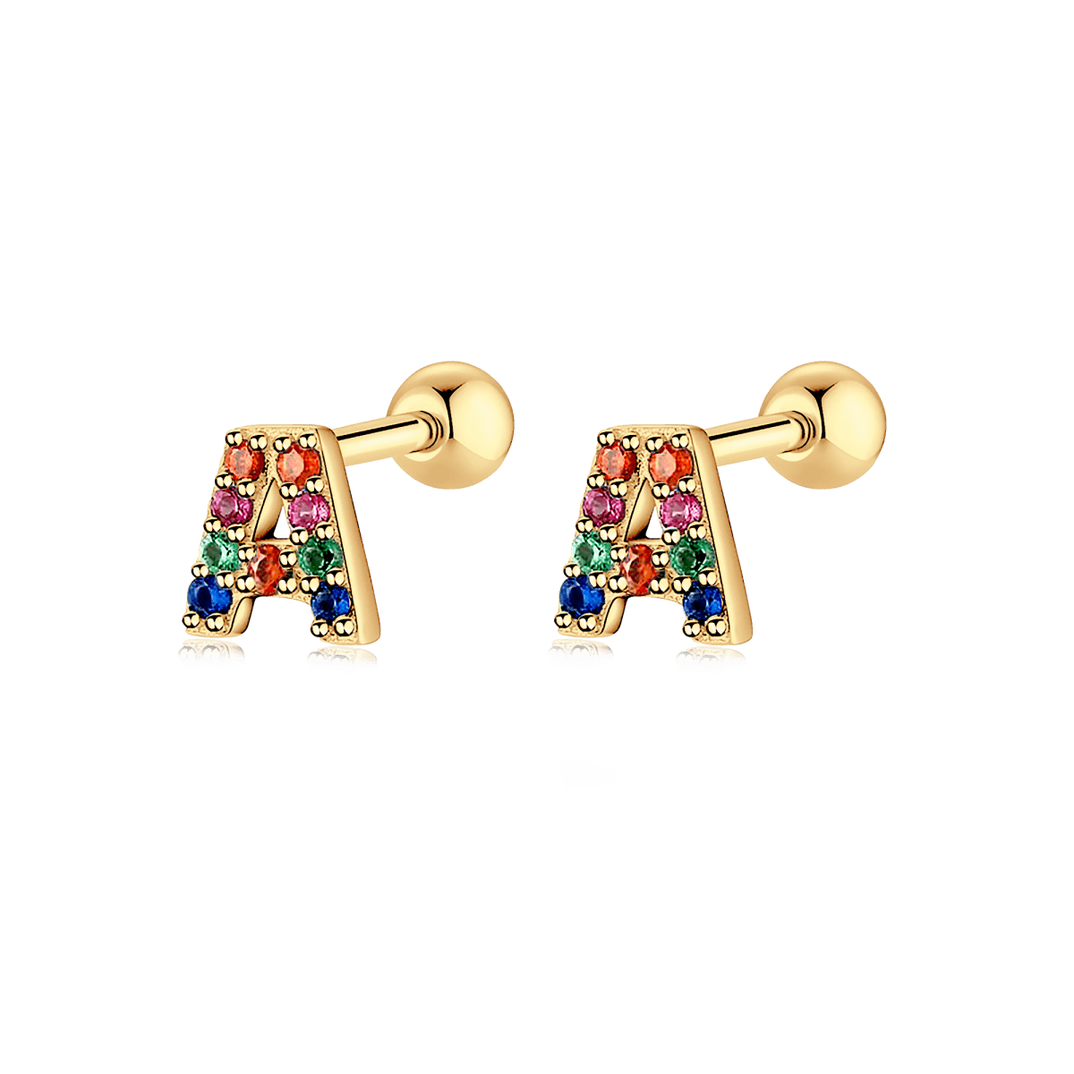 Pendientes Letritas Color - LePetiteMarie