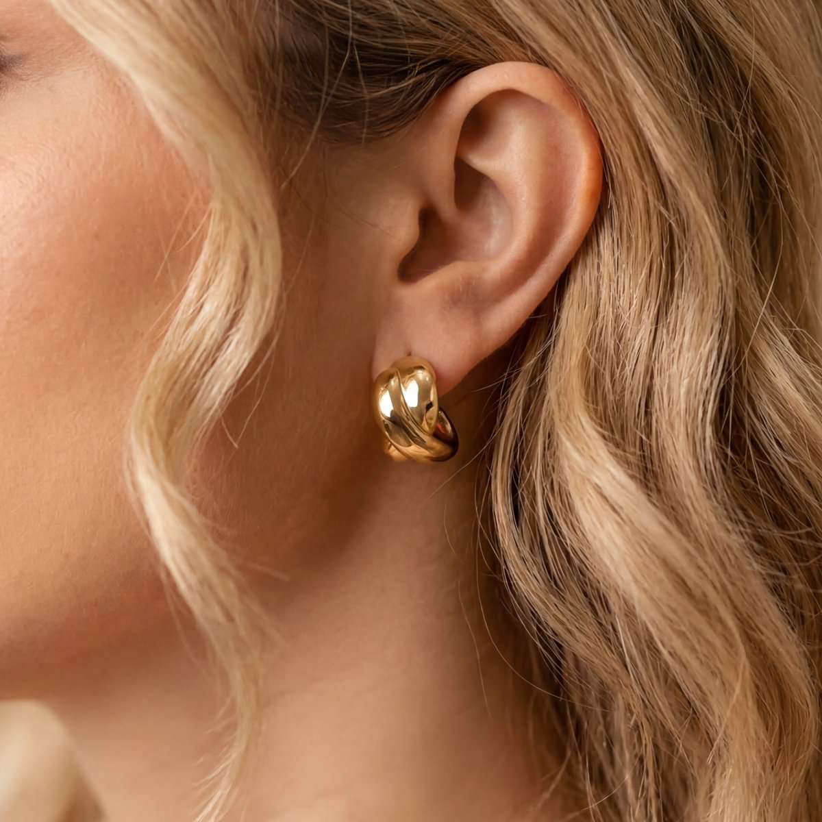 Pendientes Semiaro Anudado - LePetiteMarie
