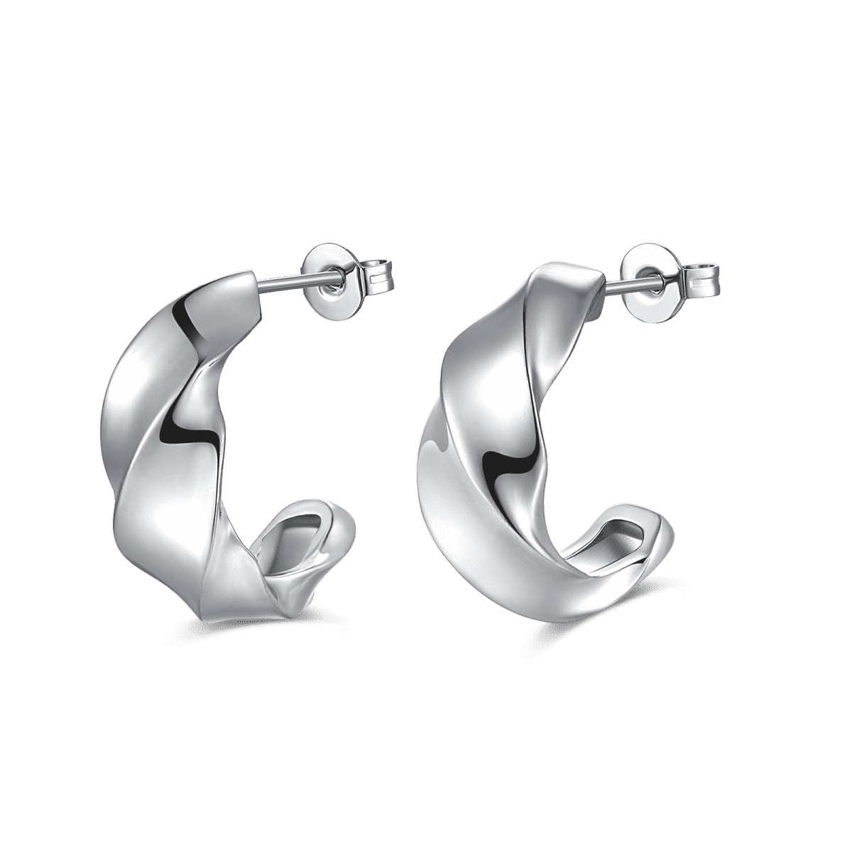 Pendientes Semiaro Ondulación - LePetiteMarie