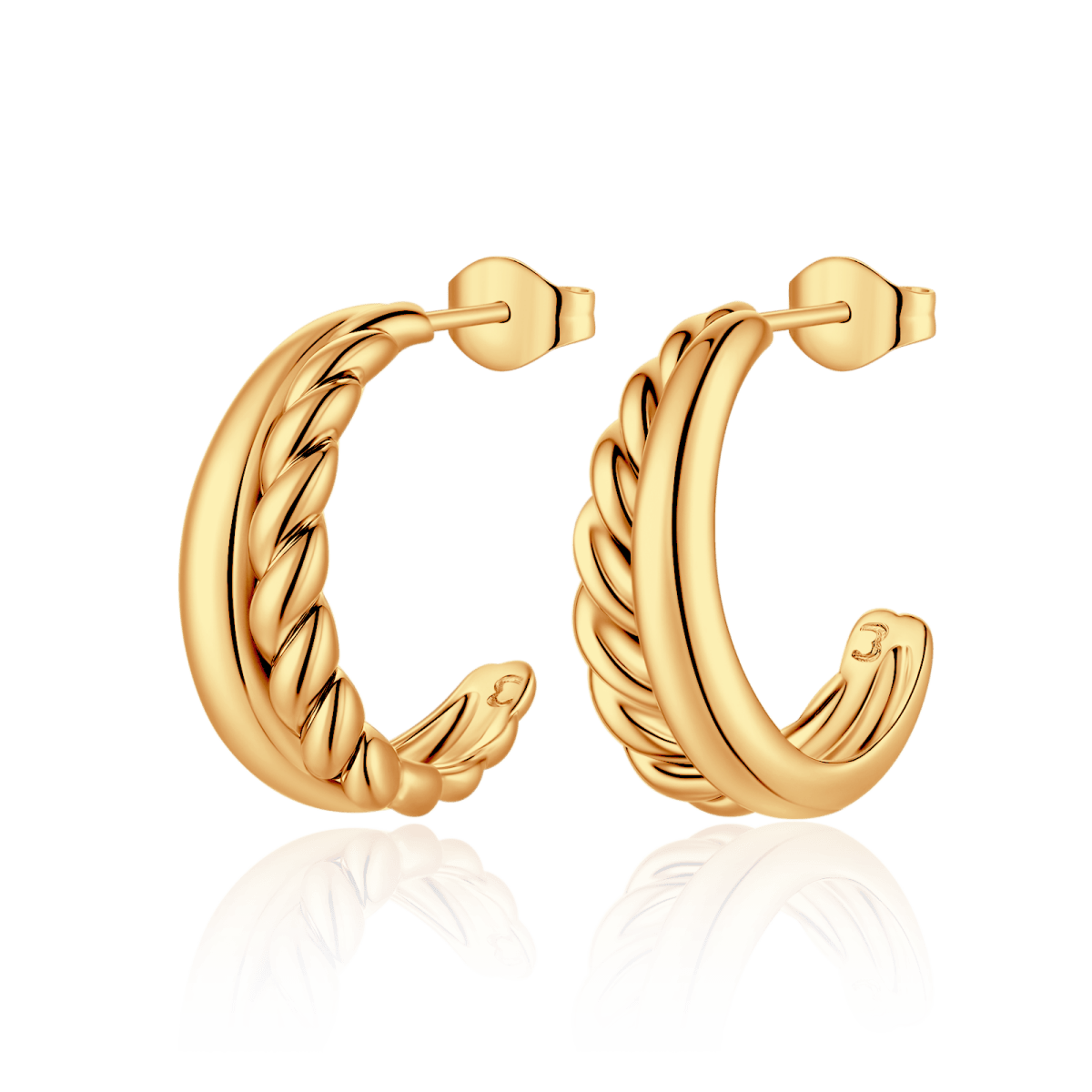 Pendientes Semiaro Texturas - LePetiteMarie