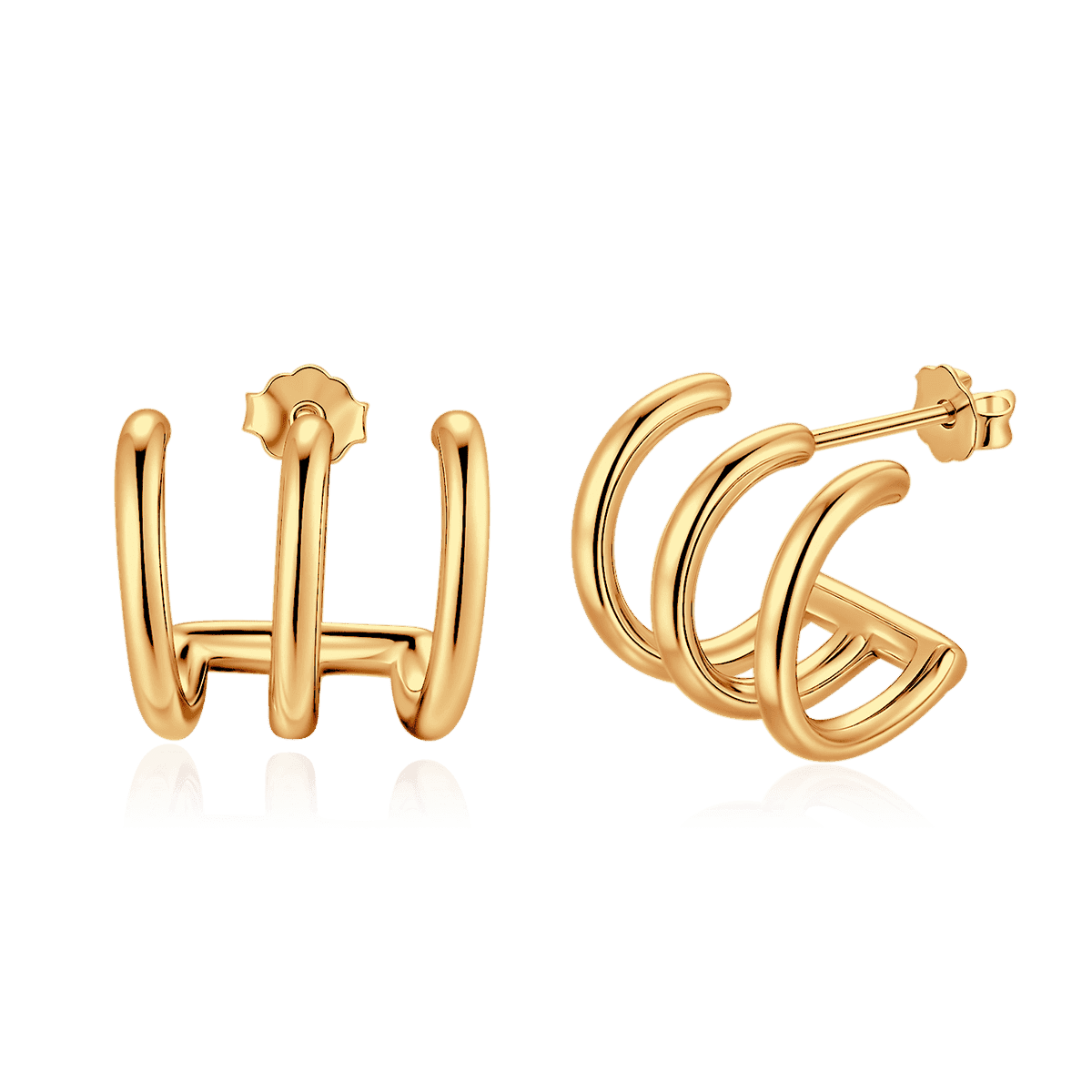Pendientes Semiaro Triple Arcos - LePetiteMarie