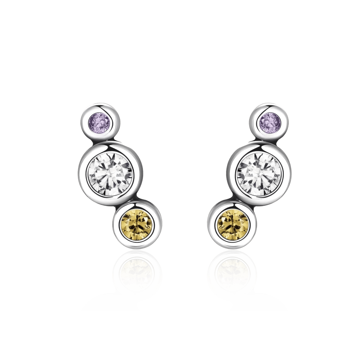 Pendientes Tres Brillantes - LePetiteMarie