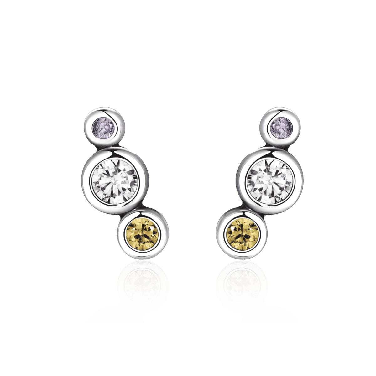 Pendientes Tres Brillantes - LePetiteMarie