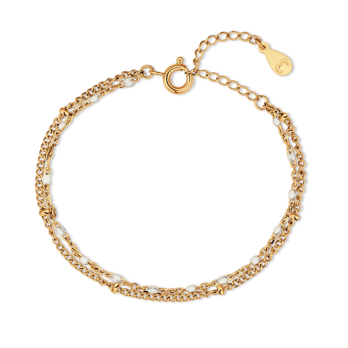 Pulsera Cuentas Blancas - LePetiteMarie