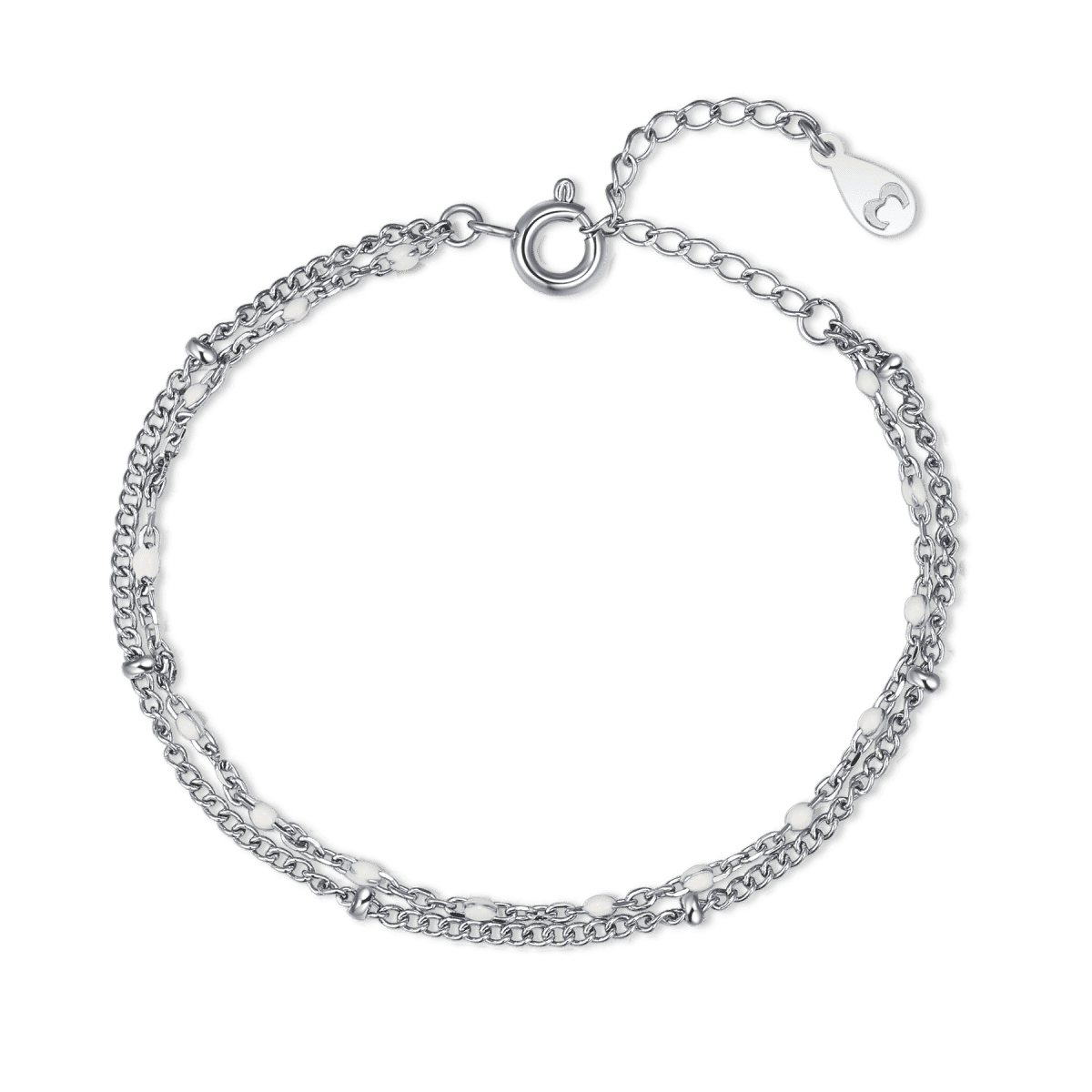 Pulsera Cuentas Blancas - LePetiteMarie