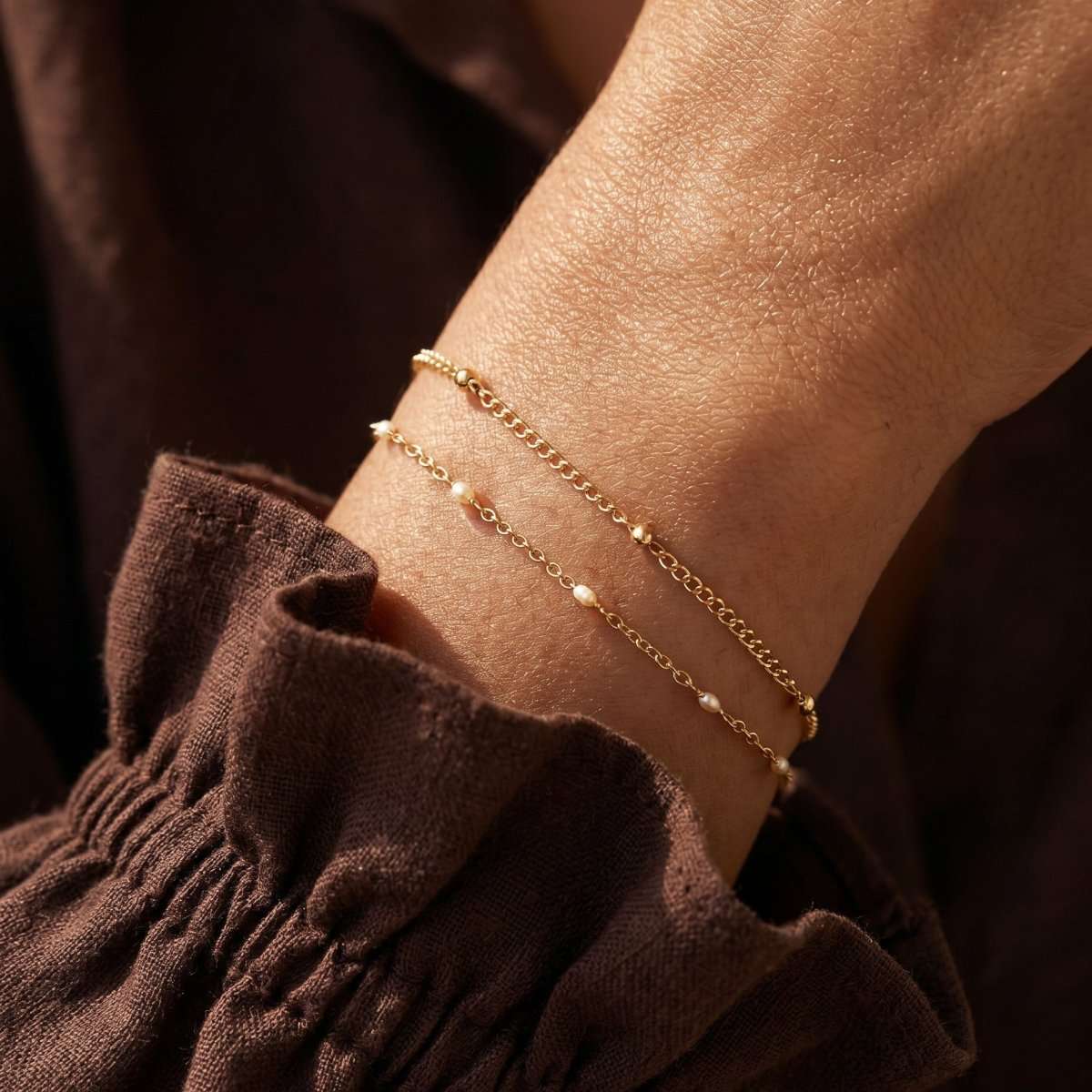 Pulsera Cuentas Blancas - LePetiteMarie