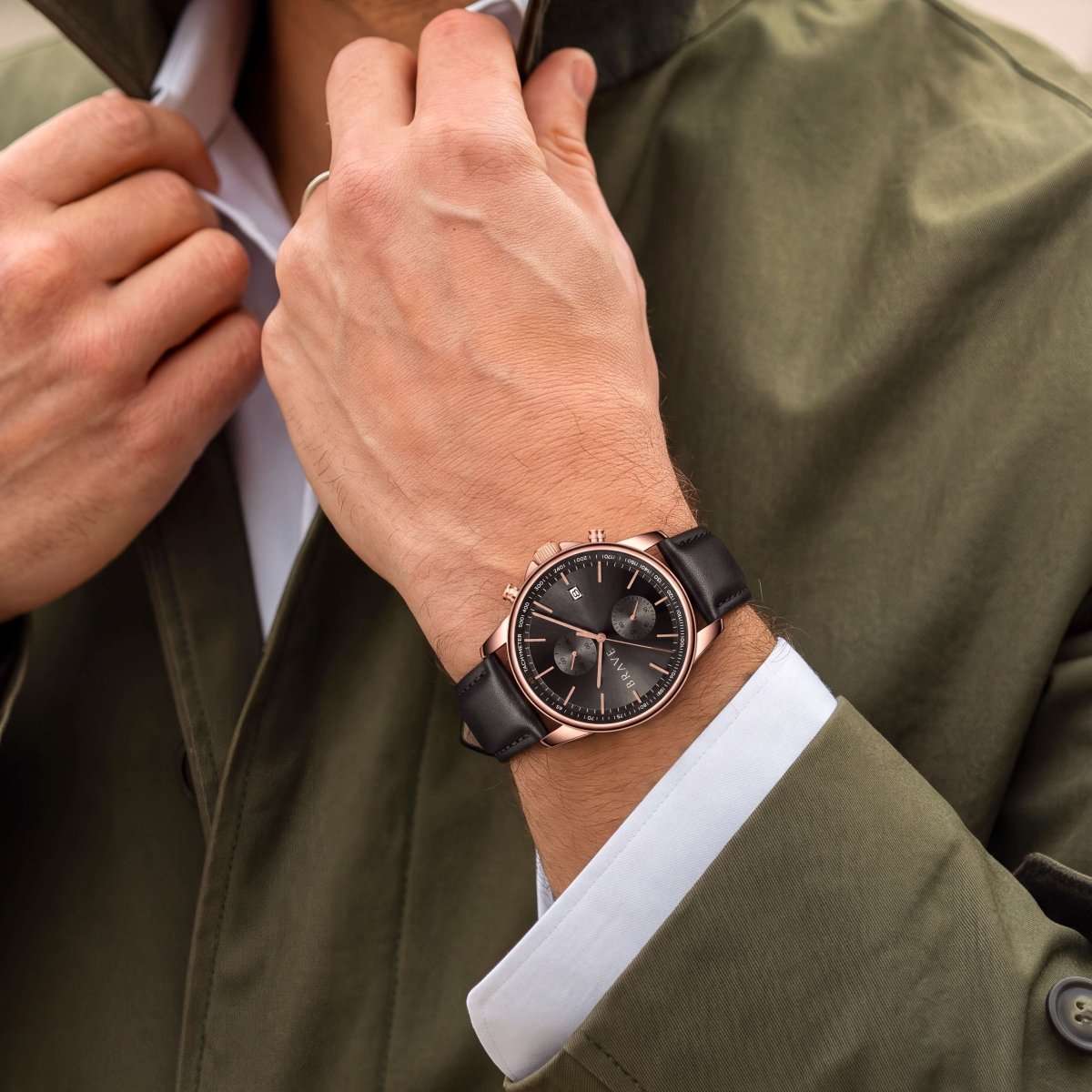 Reloj BRAVE ~ Atlantis Rose Gold-Black - LePetiteMarie