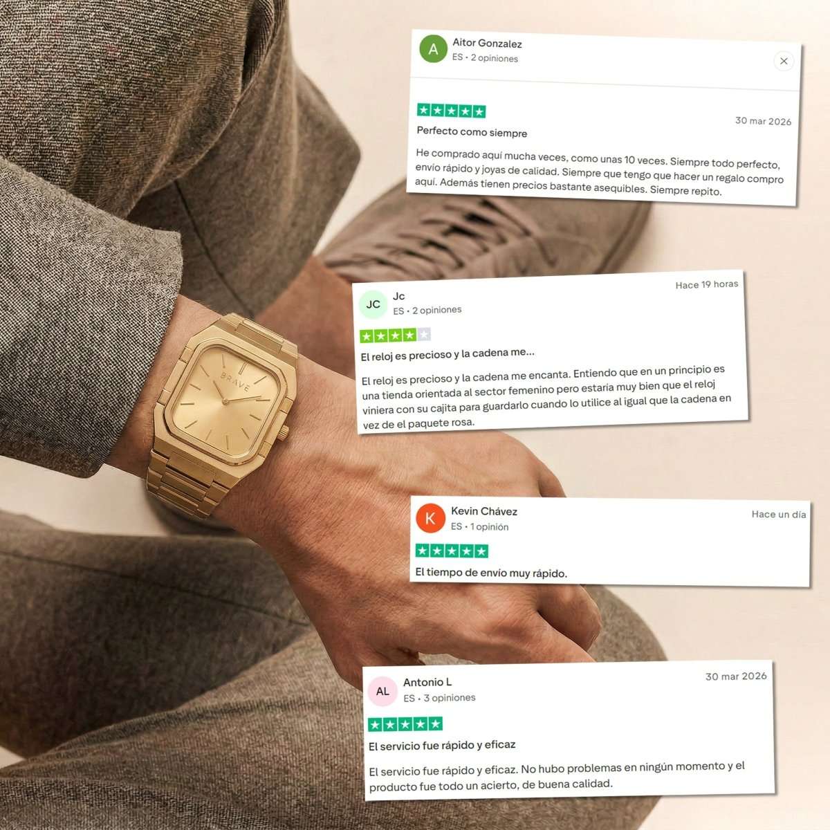 Reloj BRAVE ~ Brando GoldPassion - LePetiteMarie
