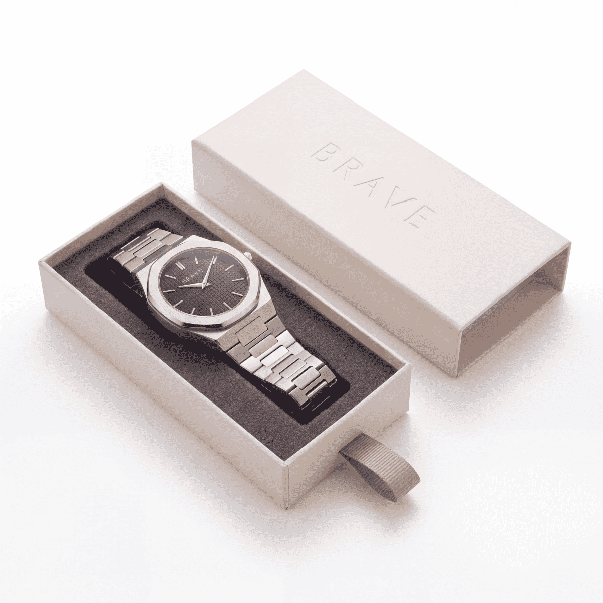 Reloj BRAVE ~ Empire Silver-Black - LePetiteMarie
