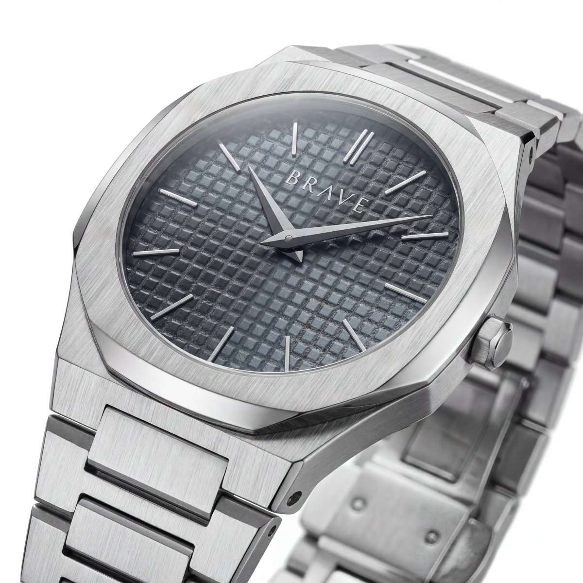 Reloj BRAVE ~ Empire Silver - Navy - LePetiteMarie