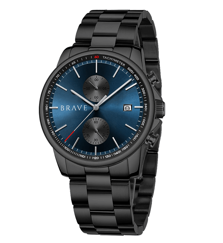Reloj BRAVE ~ Monarca Black - Dark Blue - LePetiteMarie