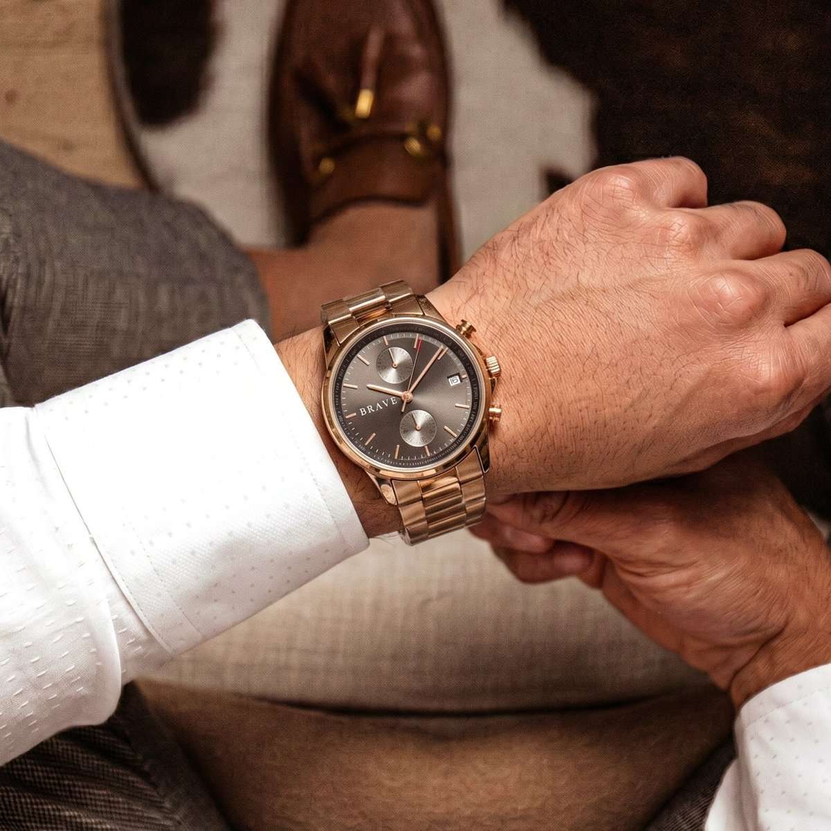 Reloj BRAVE ~ Monarca Rose Gold - Black - LePetiteMarie