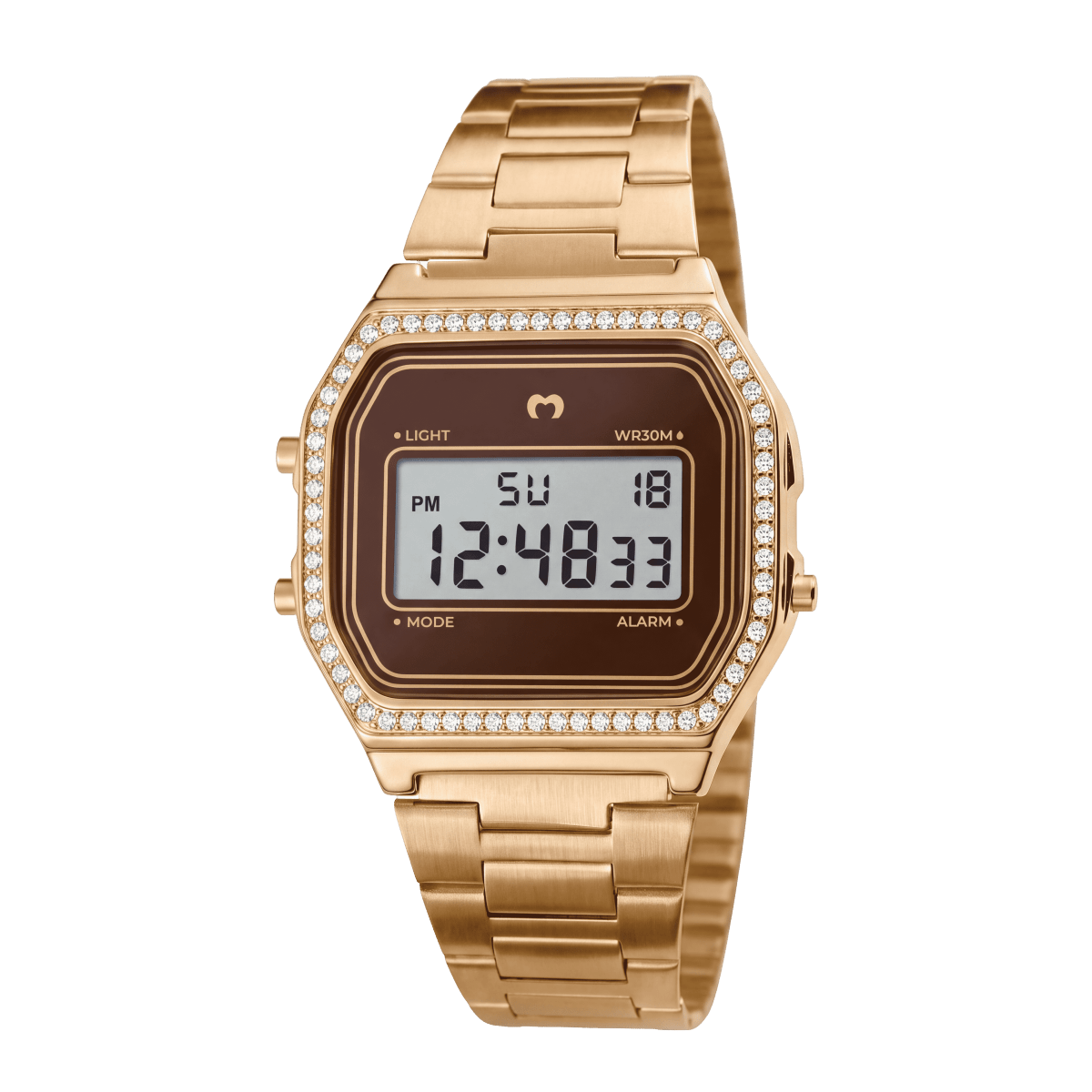 Reloj Digital Vintage Brillo ~ Gold-Cocoa - LePetiteMarie