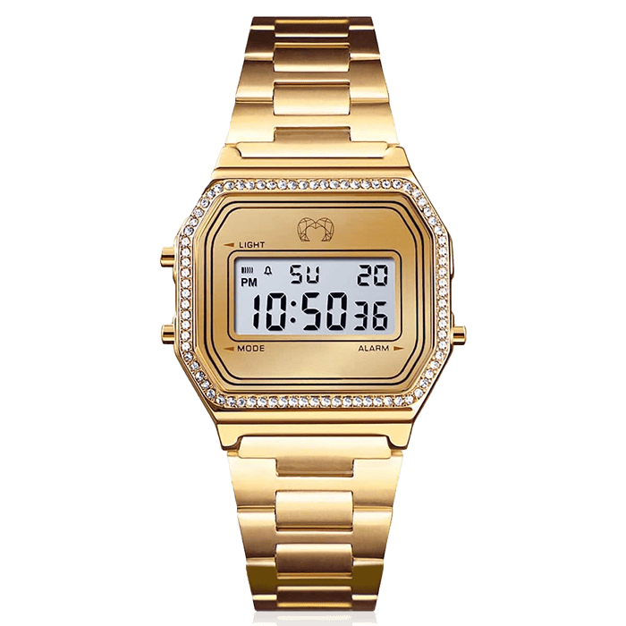 Reloj Digital Vintage Brillo ~ Oro - LePetiteMarie