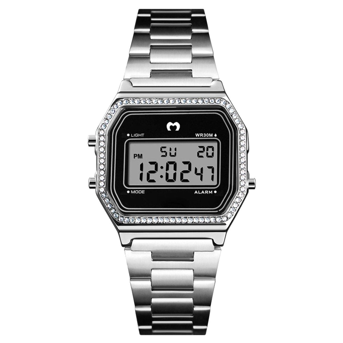 Reloj Digital Vintage Brillo ~ Plata - LePetiteMarie