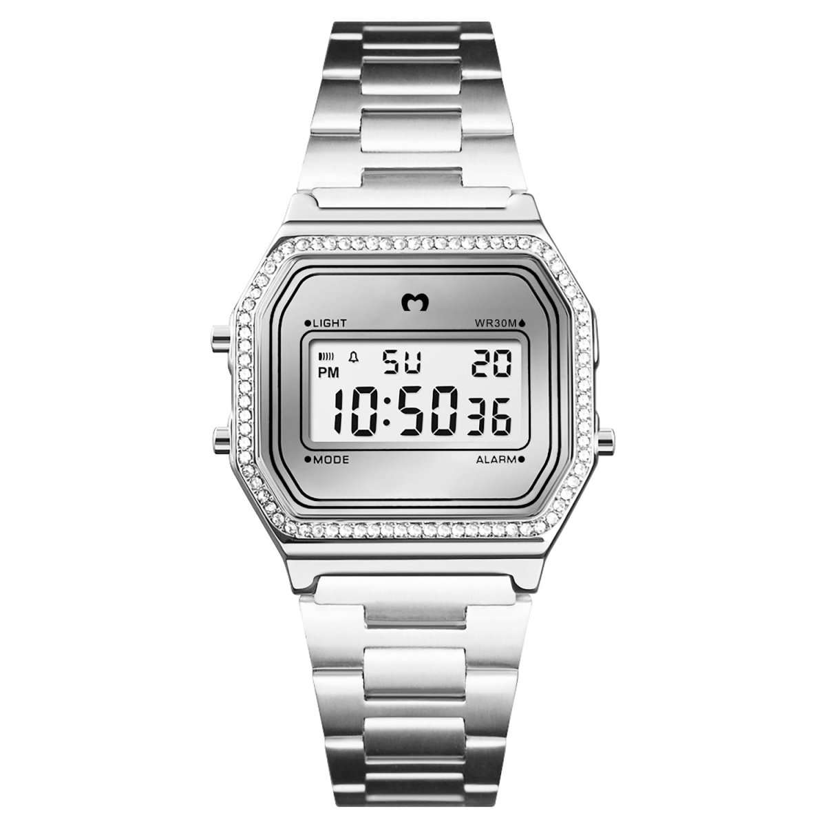 Reloj Digital Vintage Brillo ~ Silver - LePetiteMarie