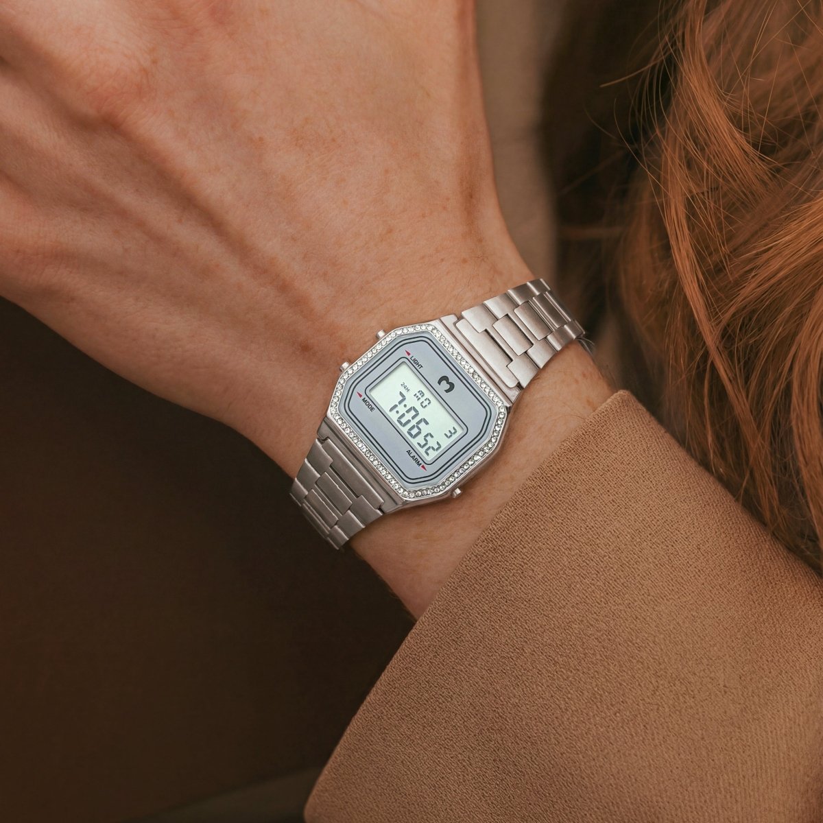 Reloj Digital Vintage Brillo ~ Silver - LePetiteMarie