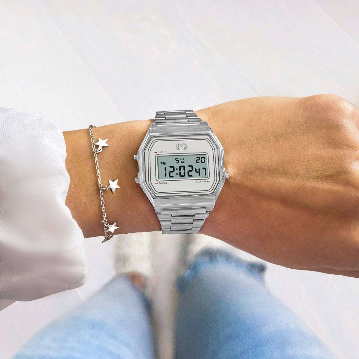 Reloj Digital Vintage ~ Plata - LePetiteMarie
