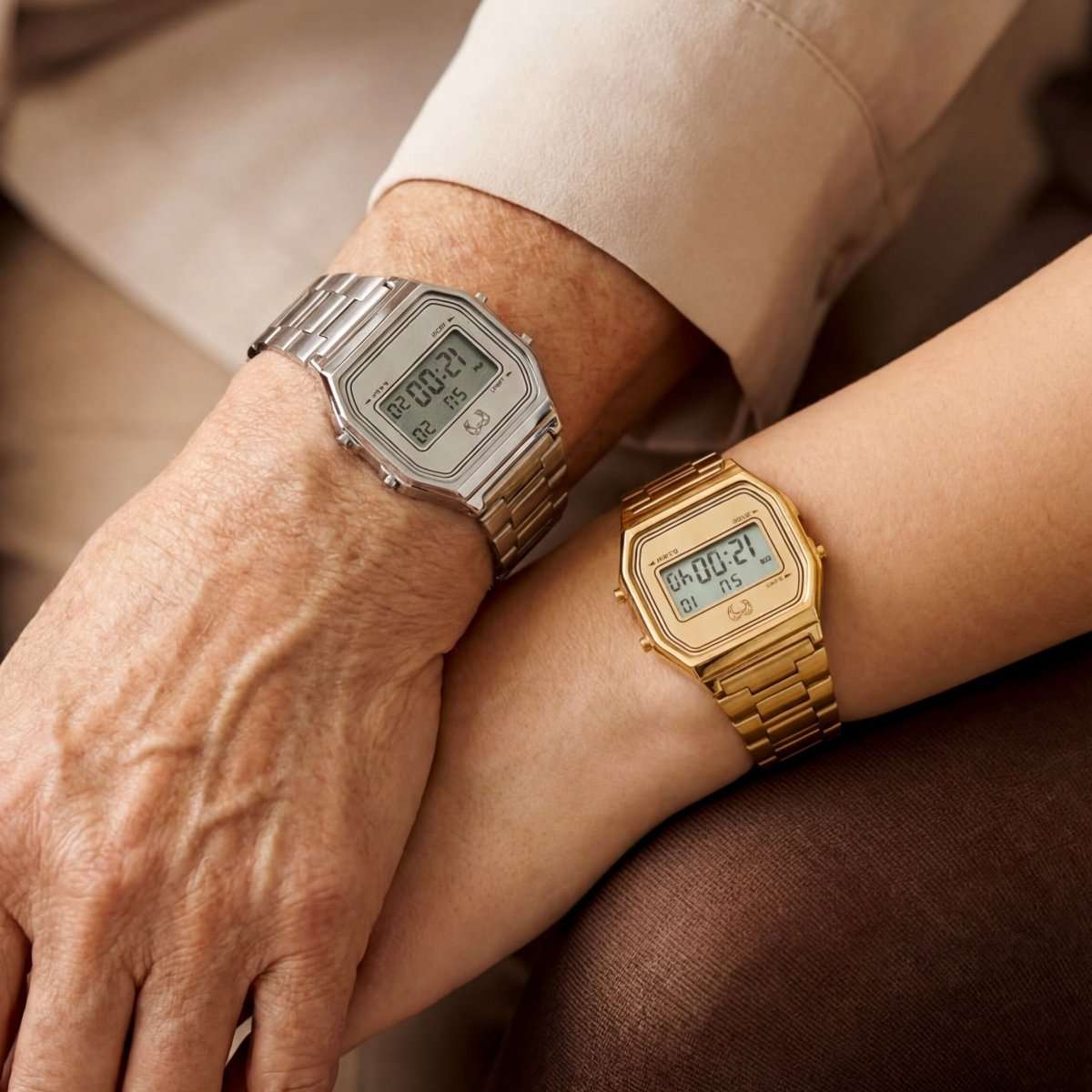 Reloj Digital Vintage ~ Plata - LePetiteMarie