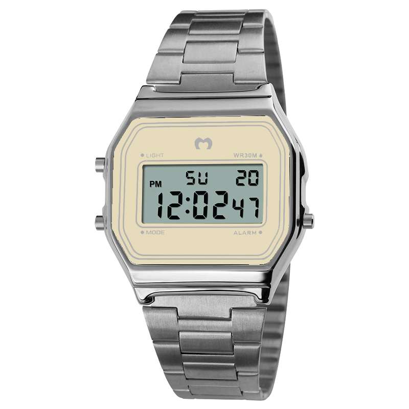 Reloj Digital Vintage ~ Silver-Beige - LePetiteMarie