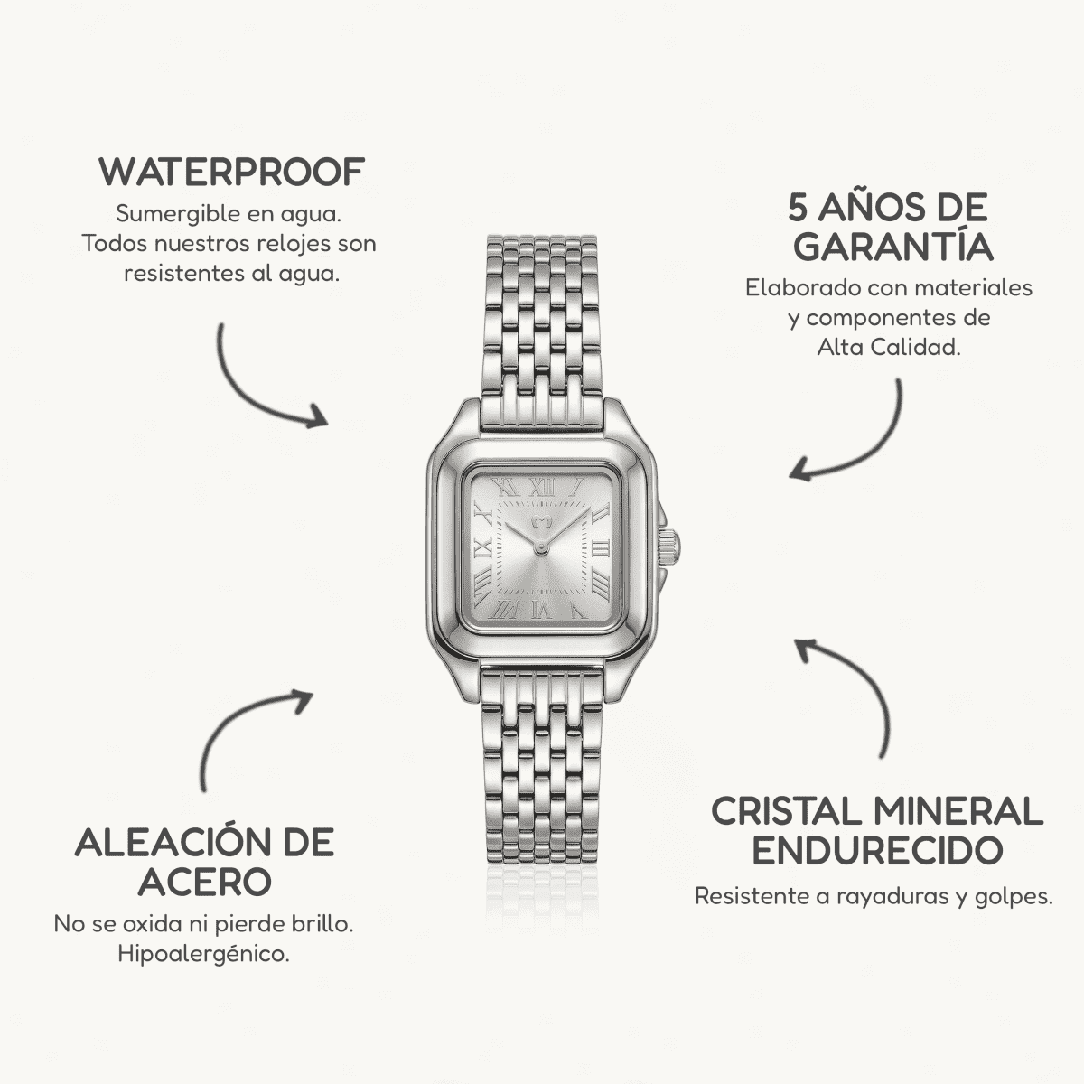 Reloj ~ Europa Silver - LePetiteMarie