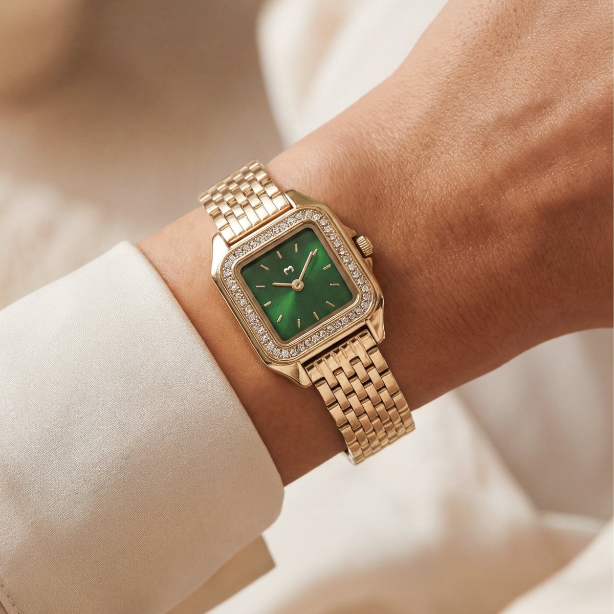 Reloj ~ Hampton Lux Gold - Green - LePetiteMarie